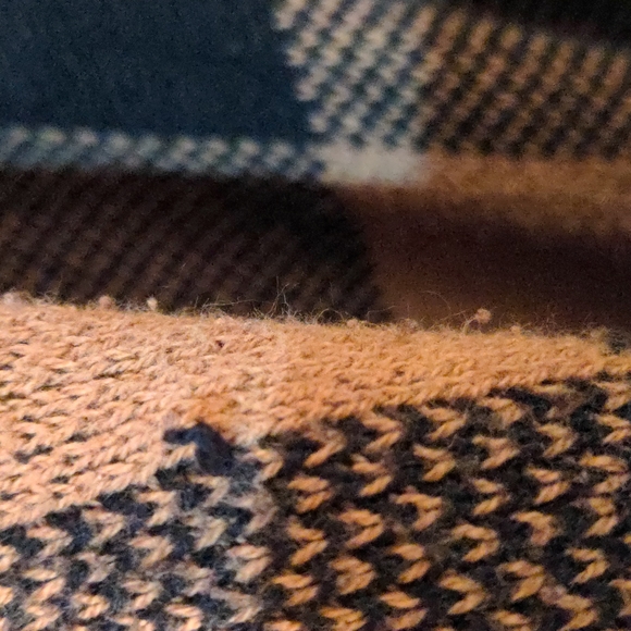 Brown and Black Plaid Cape/Cardigan - Picture 7 of 7